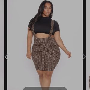 Cute Skirt with Suspenders